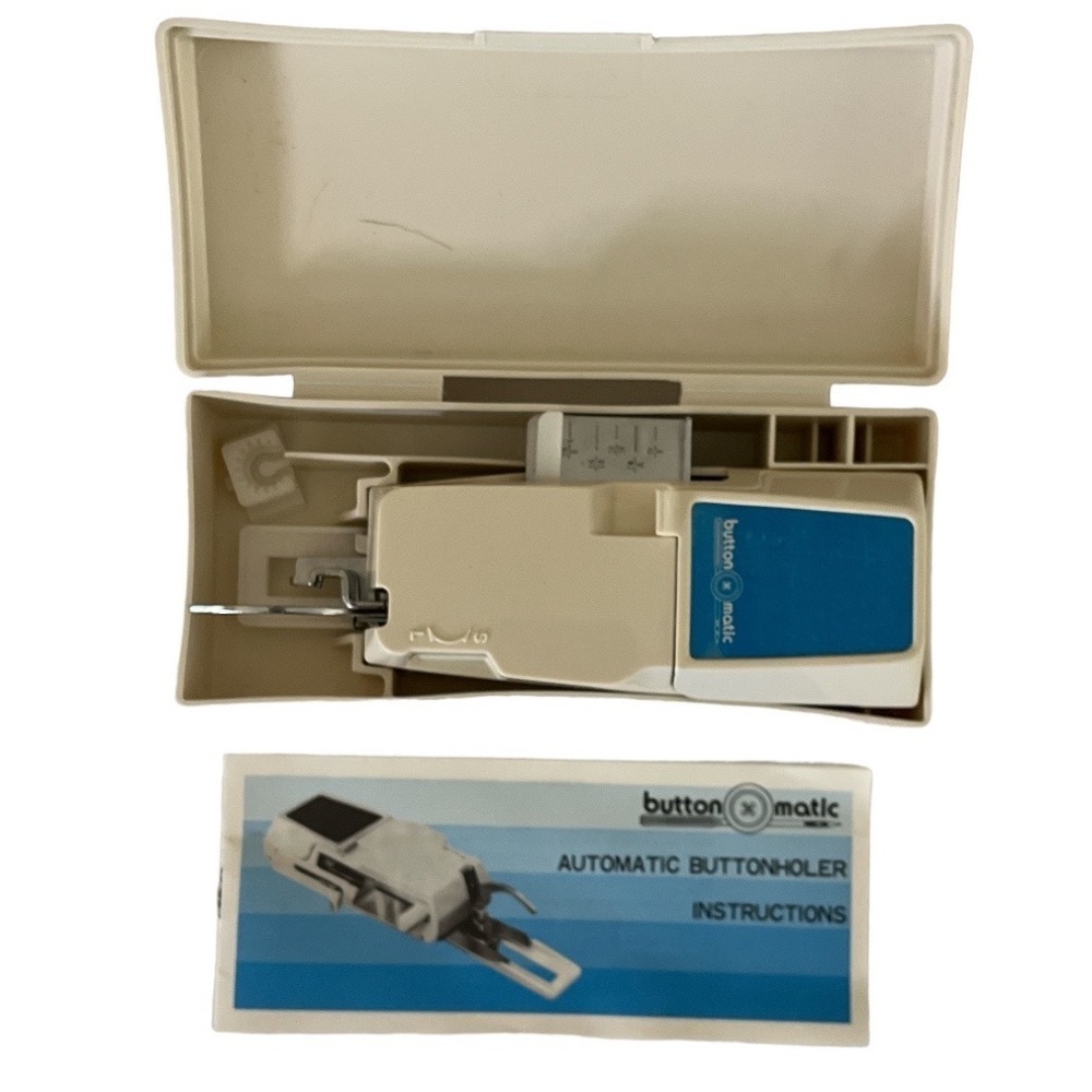 Button Matic BHA-L Low Shank Automatic Button Matcher Buttonholer ZigZag Machine